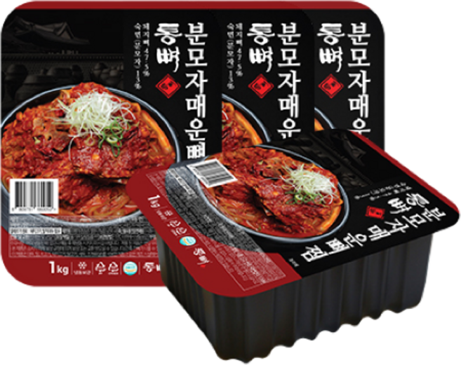 [통뼈공식몰] 통뼈 분모자 매운 뼈찜 1kg, 4개