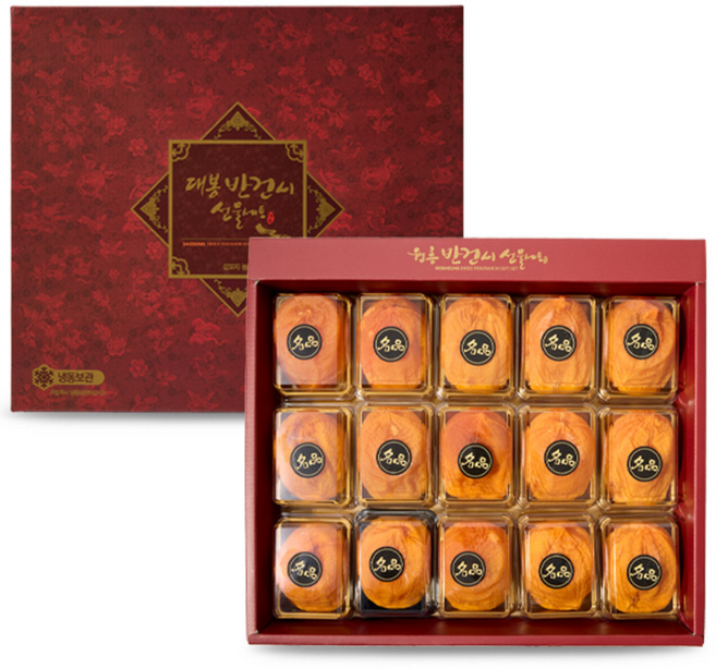 명품대봉반건시선물세트1.4kg (95g x 15과), 1박스, 1.4kg(개당95g내외 15과)