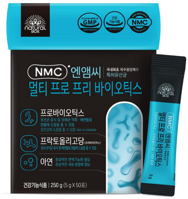 내추럴박스 NMC 멀티프로프리 바이오틱스 5g x 50포, 1박스, 250g
