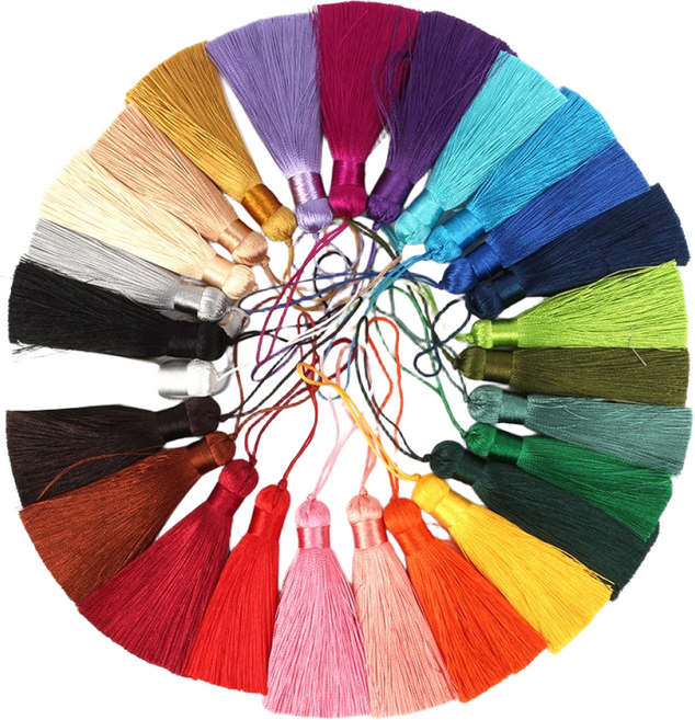 베이직 태슬 장식 수예 공예 선물 포장 테슬 노리개 부자재, 20. 베이지골드