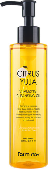 팜스테이 시트러스 유자 바이탈라이징 클렌징 오일, 2개, 200ml