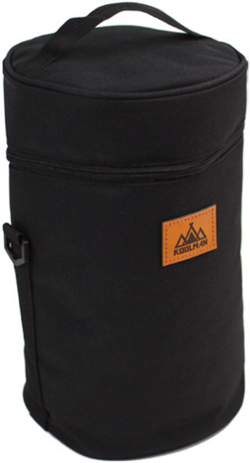 KOOLMAN(쿨맨) 다용도 원형랜턴 수납가방, 원형랜턴가방(18cm) - 블랙 L, 원형랜턴가방(18cm) - 블랙 L, 1단