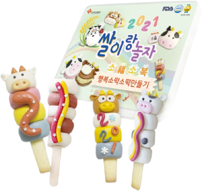 쌀이랑놀자 국내산 떡 만들기 DIY 키트 - 행복소떡소떡 베이직, 1개