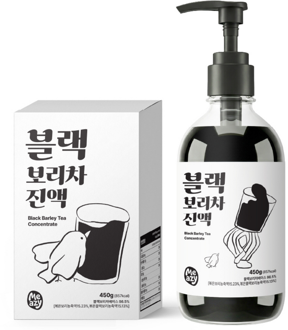 미지 블랙 보리차 진액 무색소 무설탕 국산 검정보리 원액, 1개, 1개입, 450g