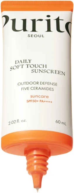 퓨리토서울 데일리 소프트 터치 선크림, 1개, 60ml - 쿠팡