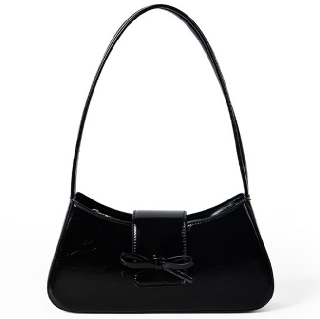 스토리원 여성 미니 리본 레더 토트백 숄더백 정장 가방 U-SSBG011