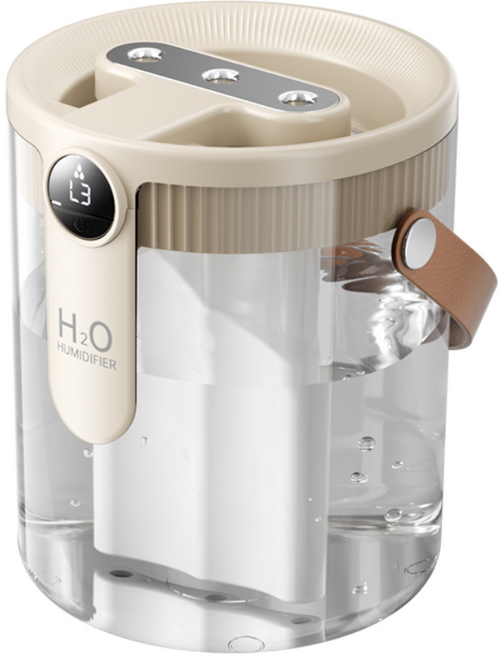 HOOYS 3중 분무 가습기 저소음 무드등 탁상용 1.5L 대용량 분사, H40