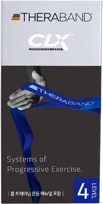 세라밴드 CLX 7레벨 9개고리형 탄력밴드 저항밴드운동, 1개
