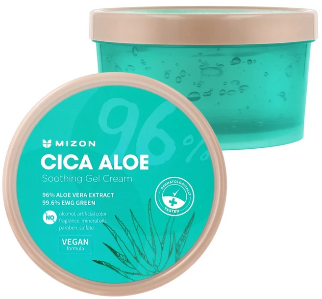 미즈온 시카 알로에 수딩 젤 크림, 1개, 300g - 쿠팡
