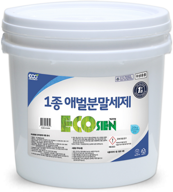 애벌 기름때 제거에 효과빠른 에코지엥 1종 애벌 분말 담금 세제, 10kg, 1개