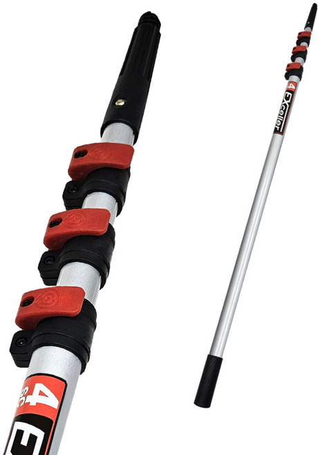 엑셀라 폴대 80cm 1.6m 3.1m 5.6m 7.6m (장대 지름22mm 다용도 도구연결 길이조절 긴장대), 엑셀라 폴대 5.6m, 1개, 기본