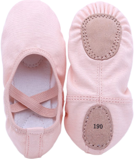 해피발레 여아용 천 발레슈즈 밴드형