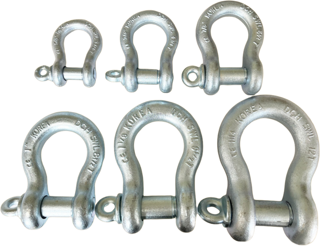 국산 단조 샤클 샥클 사클 BC 쇠사슬 체인 연결고리 슬링벨트 슬링바, 1개