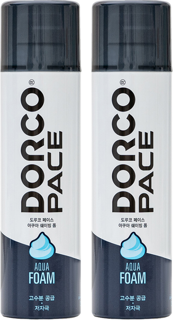 PACE 아쿠아 쉐이빙 폼, 250ml, 2개