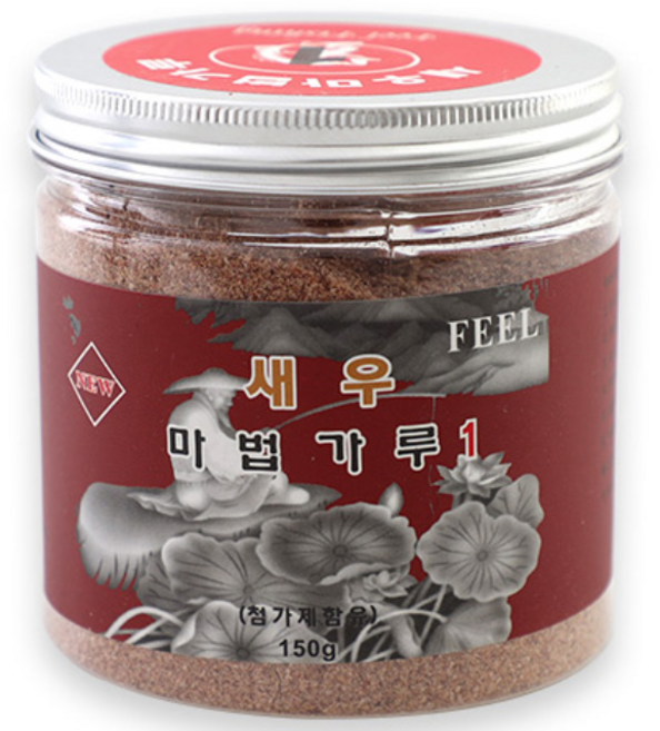 필피싱 새우 마법 가루 고급 분말형 첨가제 떡밥 미끼용 홍충 좁쌀 새우, 고운입자, 1개