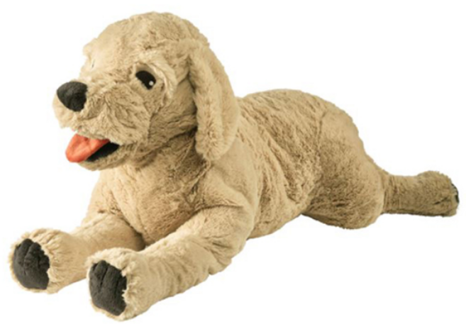 이케아 GOSIG GOLDEN 강아지 골든리트리버 봉제인형 대, 70cm, 옐로