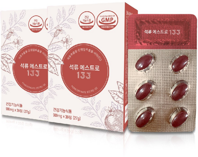 여성 갱년기 석류영양제 석류밸런스 에스트로겐 석류 에스트로 133, 60정, 30정, 8개
