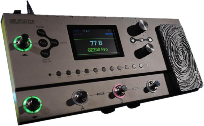 MOOER 무어 Mooer GE200 Pro Li 앰프 모델링 충전식 배터리 기타 멀티 이펙터, 1개