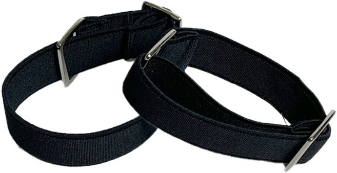 나올 소매고정밴드 소매가터 암가터 셔츠소매 미용실 손목소매 밴드 이중벨트, 소매 고정밴드, 1개, 검정색