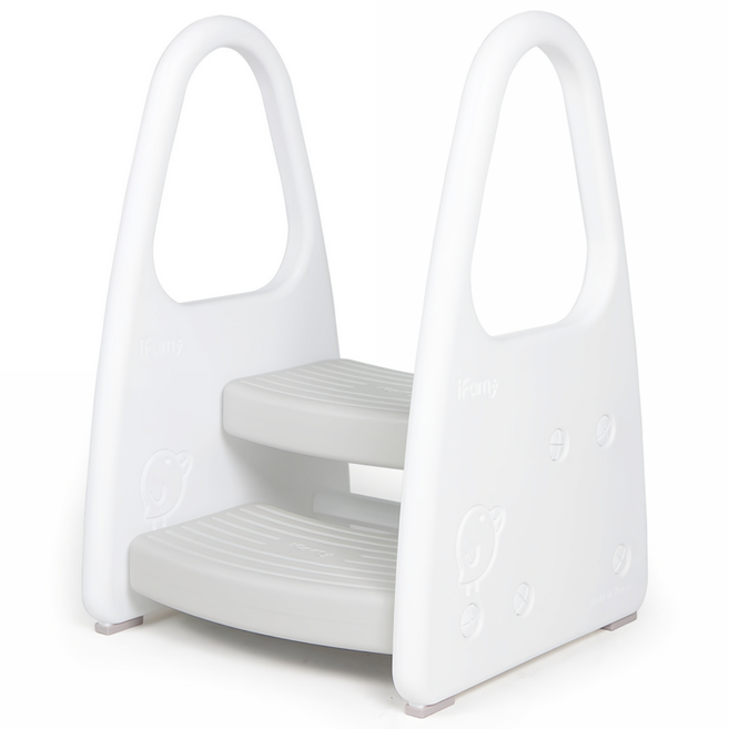 아이팜 유아 안전가드 2단 디딤대, 그레이, 1개