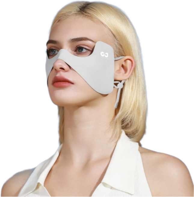 토피마켓 미용 전문가가 추천하는 자외선차단 골프 마스크, 프리(Free), 그레이, 1매입