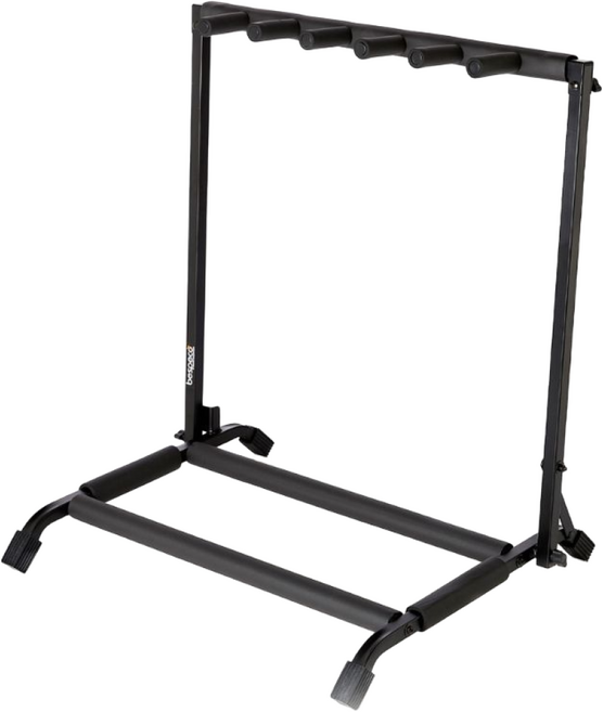 [bespeco] 브레이싱바 지지 조립식 기타 베이스 거치용 스탠드, 1개, 블랙, KANGA05D(5단거치대)