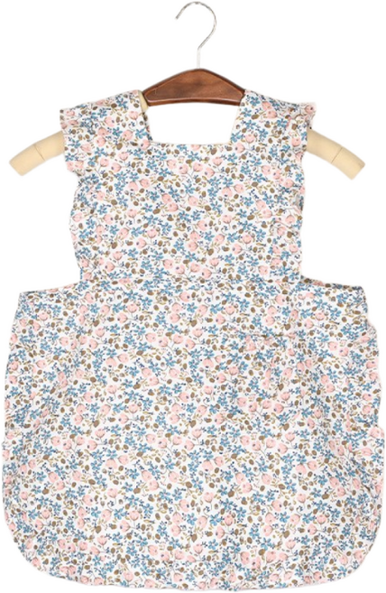 프릴 꽃송이 유아 앞치마 아기 생활방수 어린이집 준비물