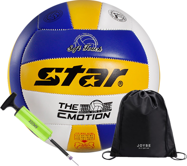 스타 배구공 더이모션 칼라, VB625-33T+joybe가방&펌프, 1개