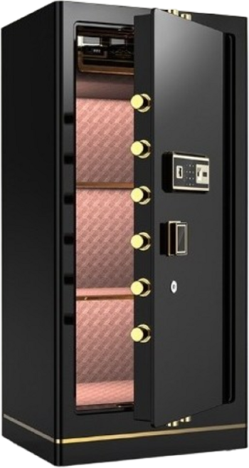 탑퀄리티 특수합금 가정용 금고 지문인식 암호 도난 방지 세이프, 100x52x44(비번+지문), 블랙