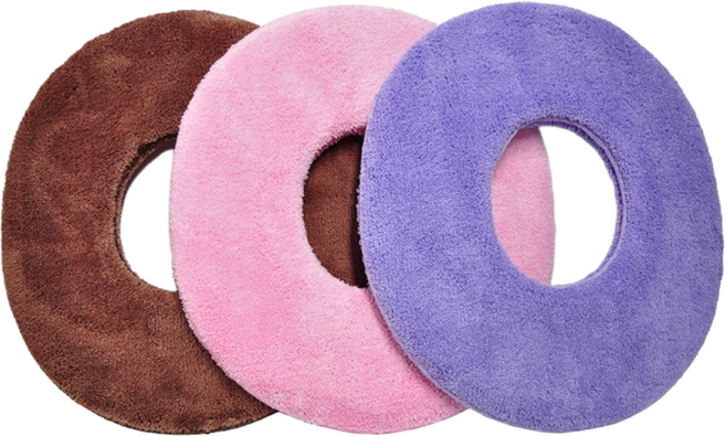 HappyZone 마사지 안마 물리치료시베게 얼굴자국방지쿠션 초극세사 수면도움 요양원 요가 경락등 타원형베게, 2개, 보라