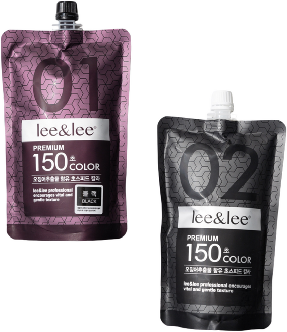 리앤리 프리미엄 150초 칼라크림 1제 2제 각 500g/초스피드칼라크림, 브라운(자연갈색), 1개