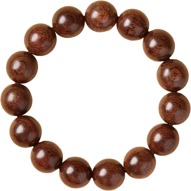 백단향 나무 염주 팔찌 불교 행운 금전 재물 건강 4가지 사이즈