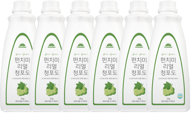 펀치미 청포도 베이스 6개묶음, 6개, 2kg