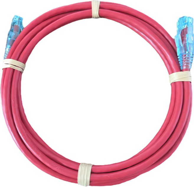 실속형 CAT.6 UTP 수제작 1Gbps 다이렉트 랜케이블, 1개, 레드, 15m