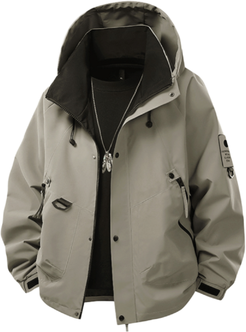 남성 고프코어 후드 바람막이 점퍼 방수 자켓 봄 가을 등산 아웃도어 빅사이즈 WI247J