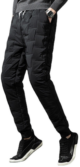 천끝 패딩바지 방한바지 시보리 팬츠