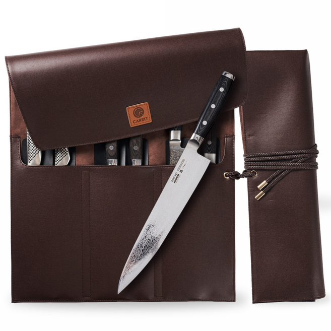 캐릿 II 칼가방 프리미엄 셰프 나이프 칼 케이스 보관함 (Ver. 45cm), 미신청, 1개, 에스프레소