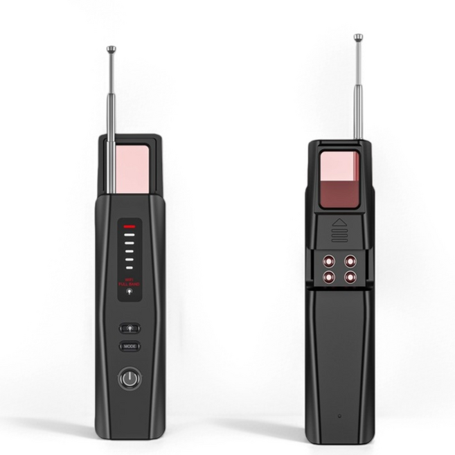 불법촬영 카메라 도청장치 위치추적기 올인원 탐지기, 블랙, 1개