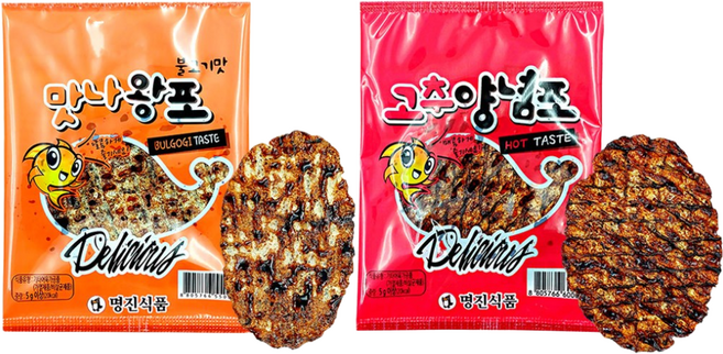 맛나왕포 + 고추양념포 2종, 5g, 40개