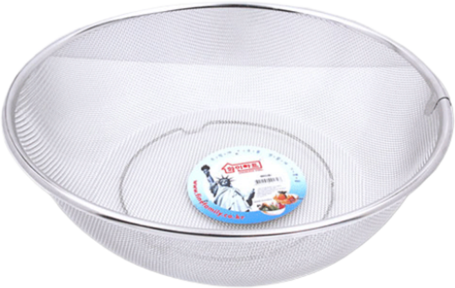 [DAMDA] 국내생산 스텐304 원형 채반 4호 특대형 소쿠리 채반 바구니, 스테인레스, 1개