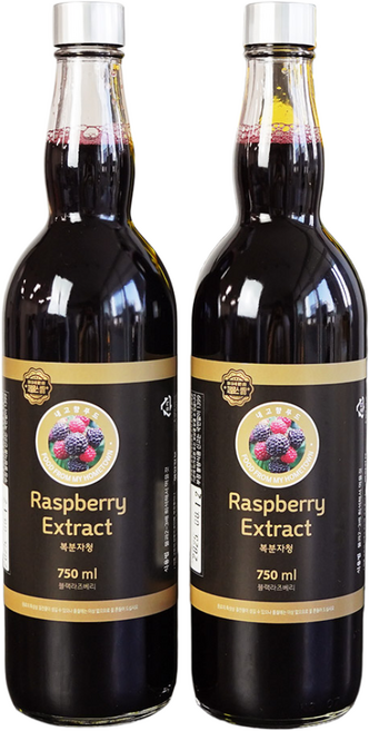 [프레시데이] 국내산 복분자 자일로스 복분자청 선물세트, 2개, 750ml