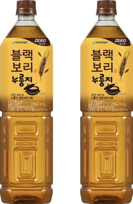 하이트진로 블랙보리 누룽지, 1.5L, 12개