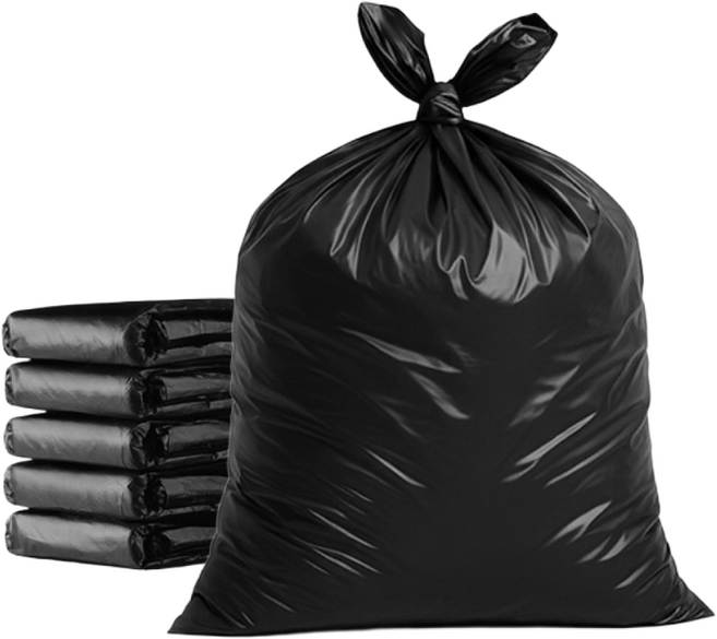 리바앤코 프리미엄 비닐봉투 블랙 불투명 고강도 대용량 평판봉투 재활용 쓰레기봉투, 50개, 100L