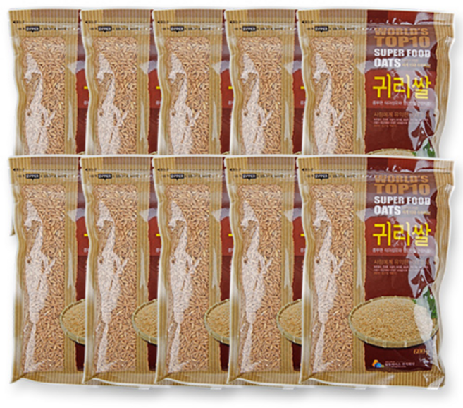 [이잡곡이다] 귀리쌀 600g x 10봉, 10개