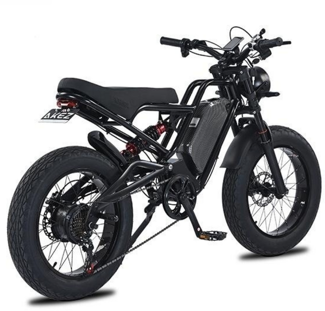 리튬 배터리 오프로드 알루미늄 합금 소프트 테일 스노우 파워 오토바이, 블랙