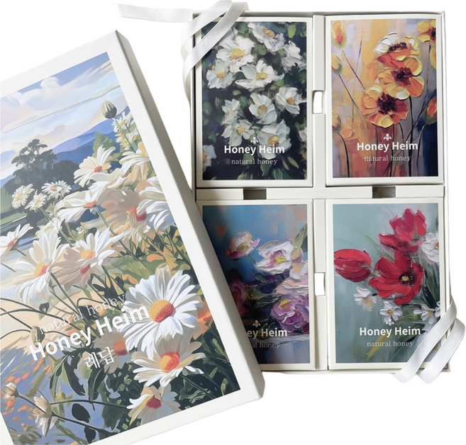 례답 추석 명절 프리미엄 선물세트 아카시아 외 4종 국산꿀, 10g, 40개