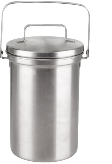 FVEJA'SIV 음식물 쓰레기통 3L, 1개, 실버