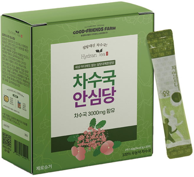 하이드렌티 차수국 설탕대체혼합당 천연감미료 알룰로스 제로슈거 차수국 안심당, 1개, 60g