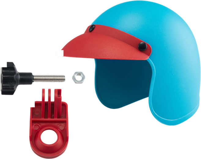 이츠오 오토바이 휴대폰 썬바이저 차양 햇빛 가리개, 블루레드