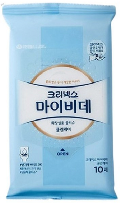 마이비데 화장실용 물티슈 캡형, 10매, 10개